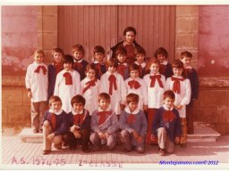 1974/75 -  Classe elementare della maestra Teresa Campolucci